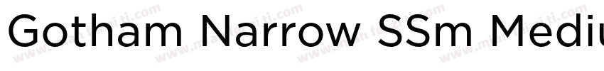 Gotham Narrow SSm Medium字体转换